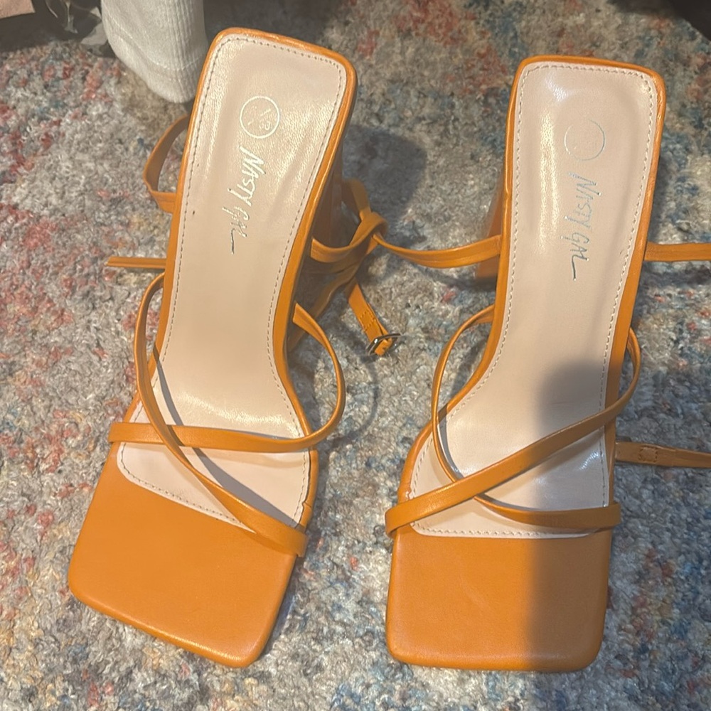 Nasty gal orange heels